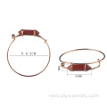 Handmade Gold Plating Bangle Jewelry Hexagonal Red Jasper Stone Bangle